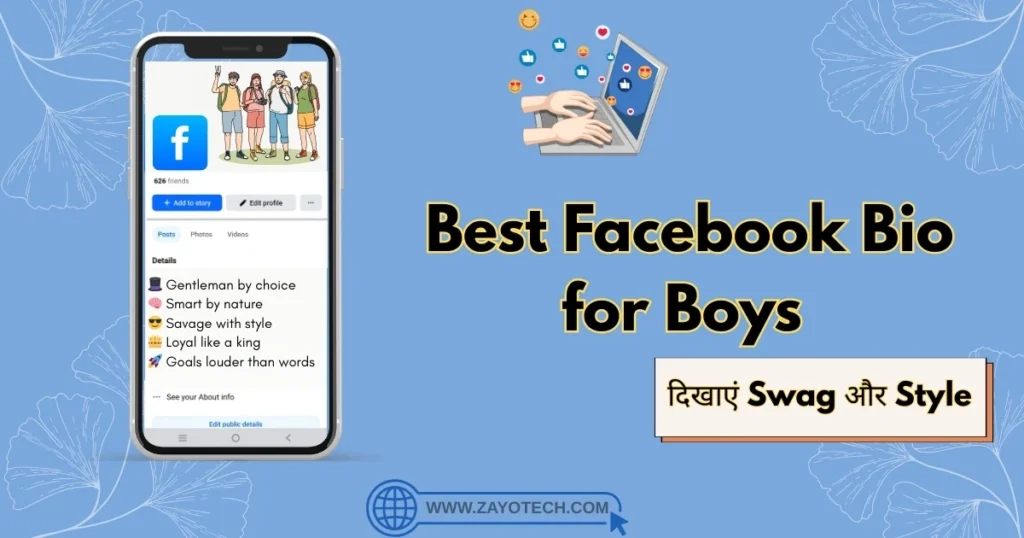 Facebook Bio for Boys